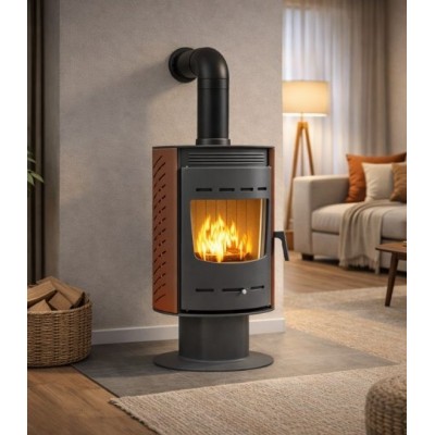 Salamandra a lenha Velmora Fire ATS ZERO AERO, 16.92kW - Velmora Fire
