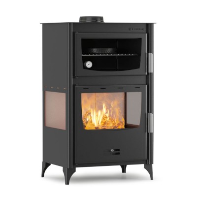 Salamandra a lenha com forno Velmora Fire ATS 90-30 3SIDE, 15.18kW - Velmora Fire