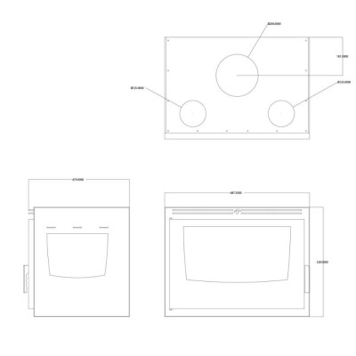 Lareira a lenha Velmora Fire ATS INSERT CORNER AIR 700, com ventilador e condutas de ar, certa, 11.84kW - Produtos para comparar