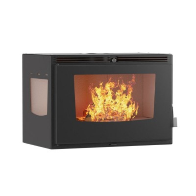 Lareira a lenha Velmora Fire ATS INSERT CORNER AIR 800, com ventilador e condutas de ar, certa, 13.73kW - Produtos para comparar