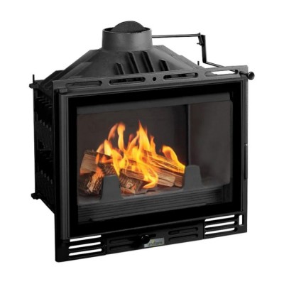 Lareira a lenha UNIFLAM 600 PLUS ECO com registo e fornecimento de ar, 8kW - Lareiras