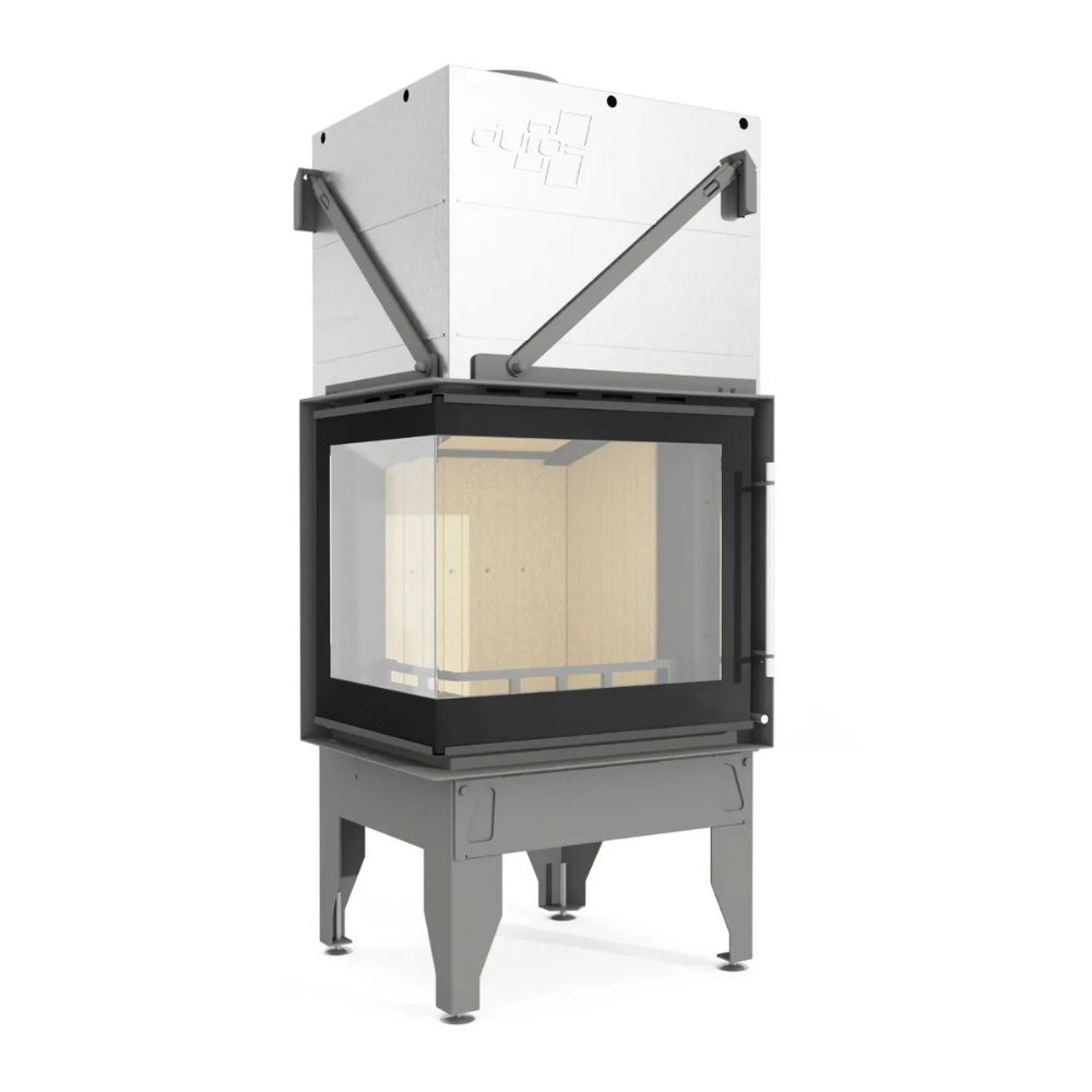 Lareira a lenha UNIFLAM 660 DURO com condutas de ar e alimentação de ar, lado esquerdo, 10 kW | Lareiras a lenha | Lareiras |
