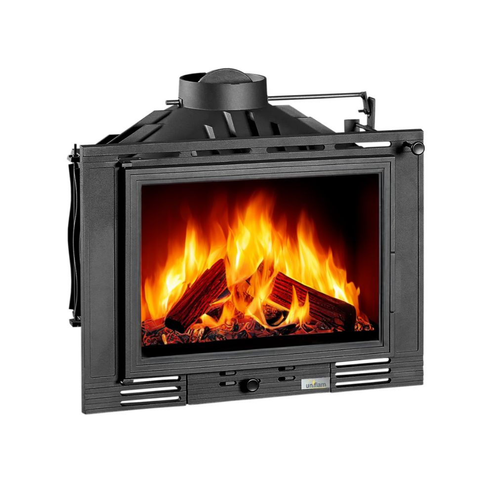 Lareira a lenha UNIFLAM 700 ECO com registo e fornecimento de ar, 8kW | Lareiras ferro fundido | Lareiras |