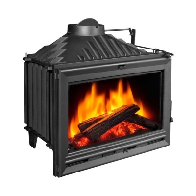Lareira a lenha UNIFLAM 700 OPTION ECO com registo e fornecimento de ar, 10kW - Lareiras