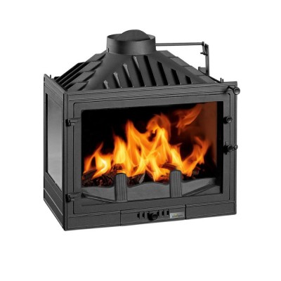 Lareira a lenha UNIFLAM 700 STANDARD com registo, lado esquerdo, 14kW - Lareiras