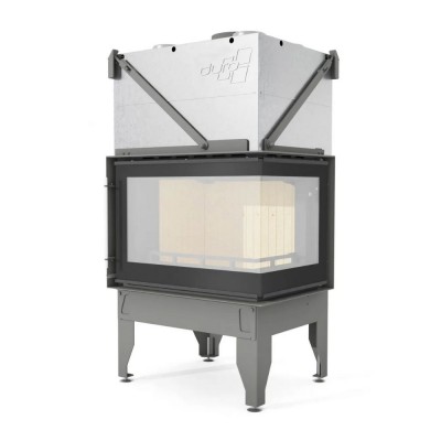 Lareira a lenha UNIFLAM 760 DURO com condutas de ar e alimentação de ar, lado direito, 10,8 kW - Lareiras