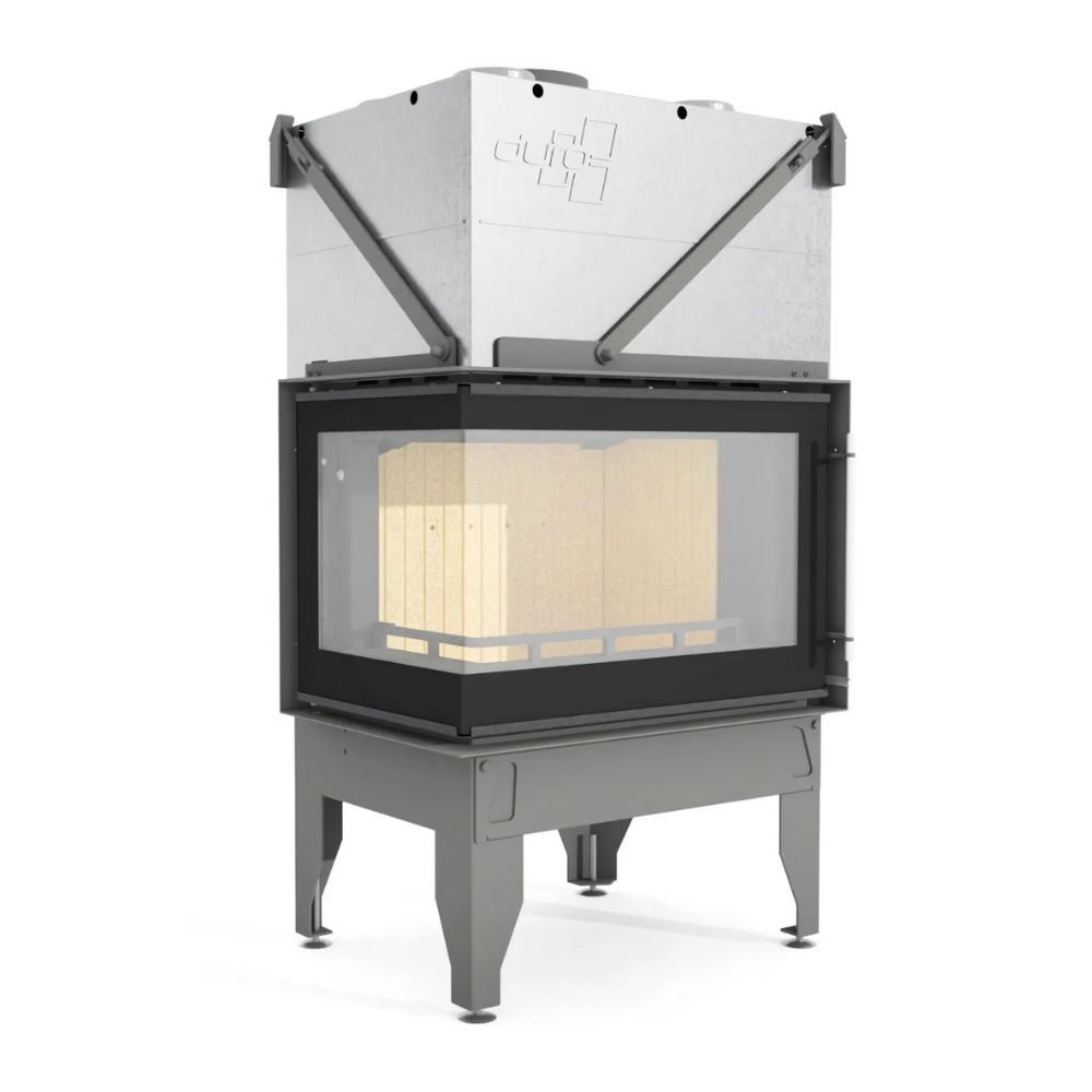 Lareira a lenha UNIFLAM 760 DURO com condutas de ar e alimentação de ar, lado esquerdo, 10,8 kW | Lareiras modernas | Lareiras |