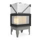 Lareira a lenha UNIFLAM 760 DURO com condutas de ar e alimentação de ar, lado esquerdo, 10,8 kW | Lareiras modernas | Lareiras |