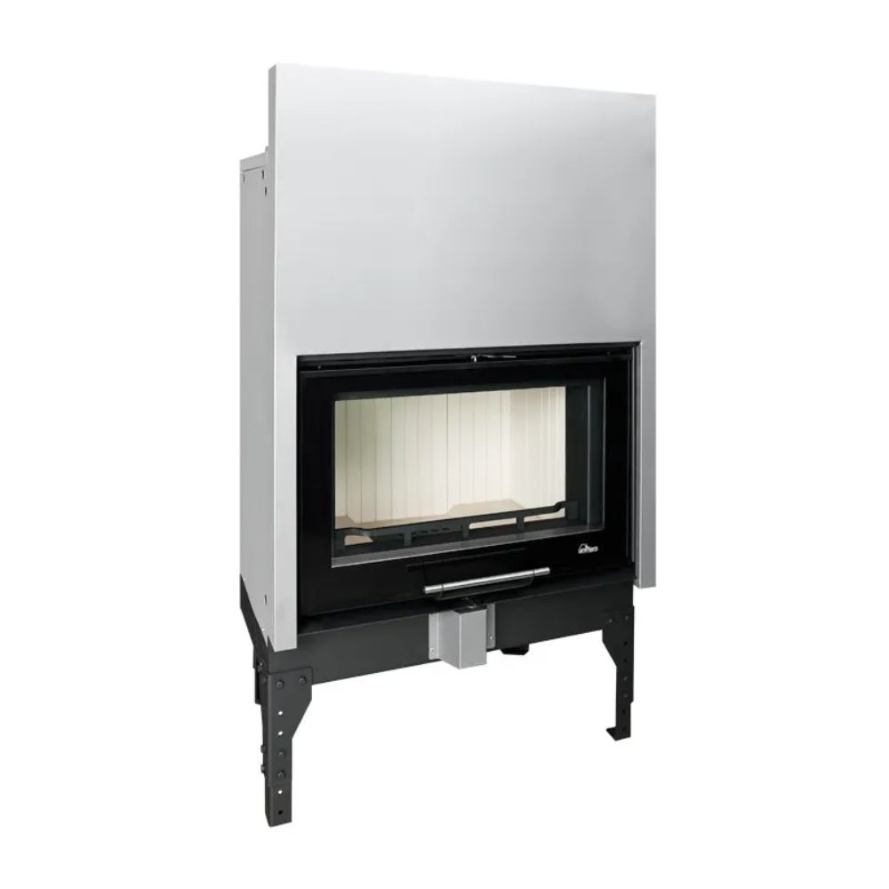 Lareira a lenha UNIFLAM 760 EVO com porta elevatória e alimentação de ar, 11 kW | Lareiras modernas | Lareiras |