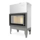 Lareira a lenha UNIFLAM 860 DURO com condutas de ar e alimentação de ar, 13 kW | Lareiras modernas | Lareiras |