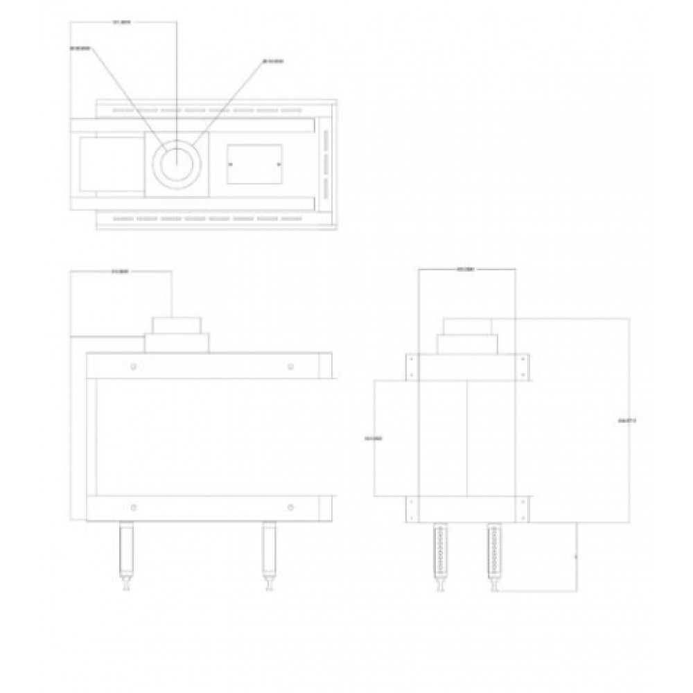 Lareira a gás Balkan Energy GAS 3SIDE 70, 5.8kW - 7.8kW | Lareiras a gás | Lareiras |
