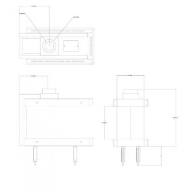Lareira a gás Balkan Energy GAS 3SIDE 70, 5.8kW - 7.8kW - Lareiras a gás