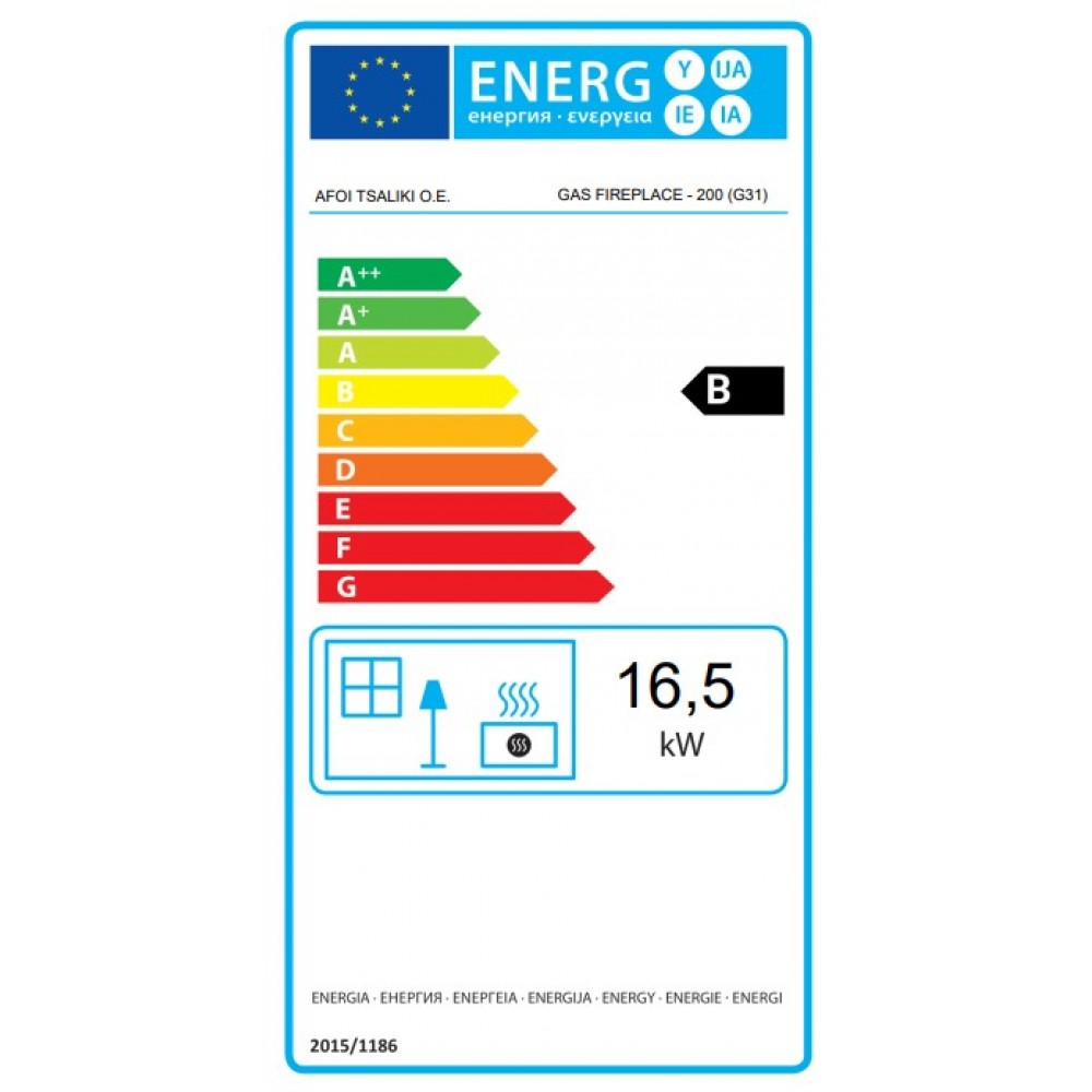 Lareira a gás Balkan Energy GAS CORNER 200, 17kW | Lareiras a gás | Lareiras |