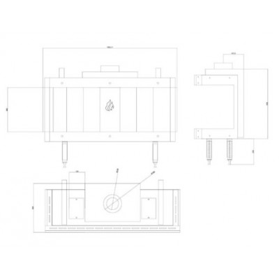 Lareira a gás Balkan Energy GAS PANORAMA 100, 10.2kW - Lareiras a gás