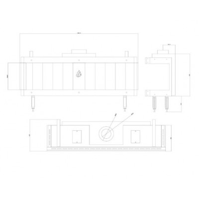 Lareira a gás Balkan Energy GAS PANORAMA 150, 13kW - Lareiras a gás