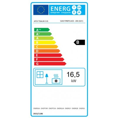 Lareira a gás Balkan Energy GAS TUNNEL 200, 17kW - Lareiras a gás