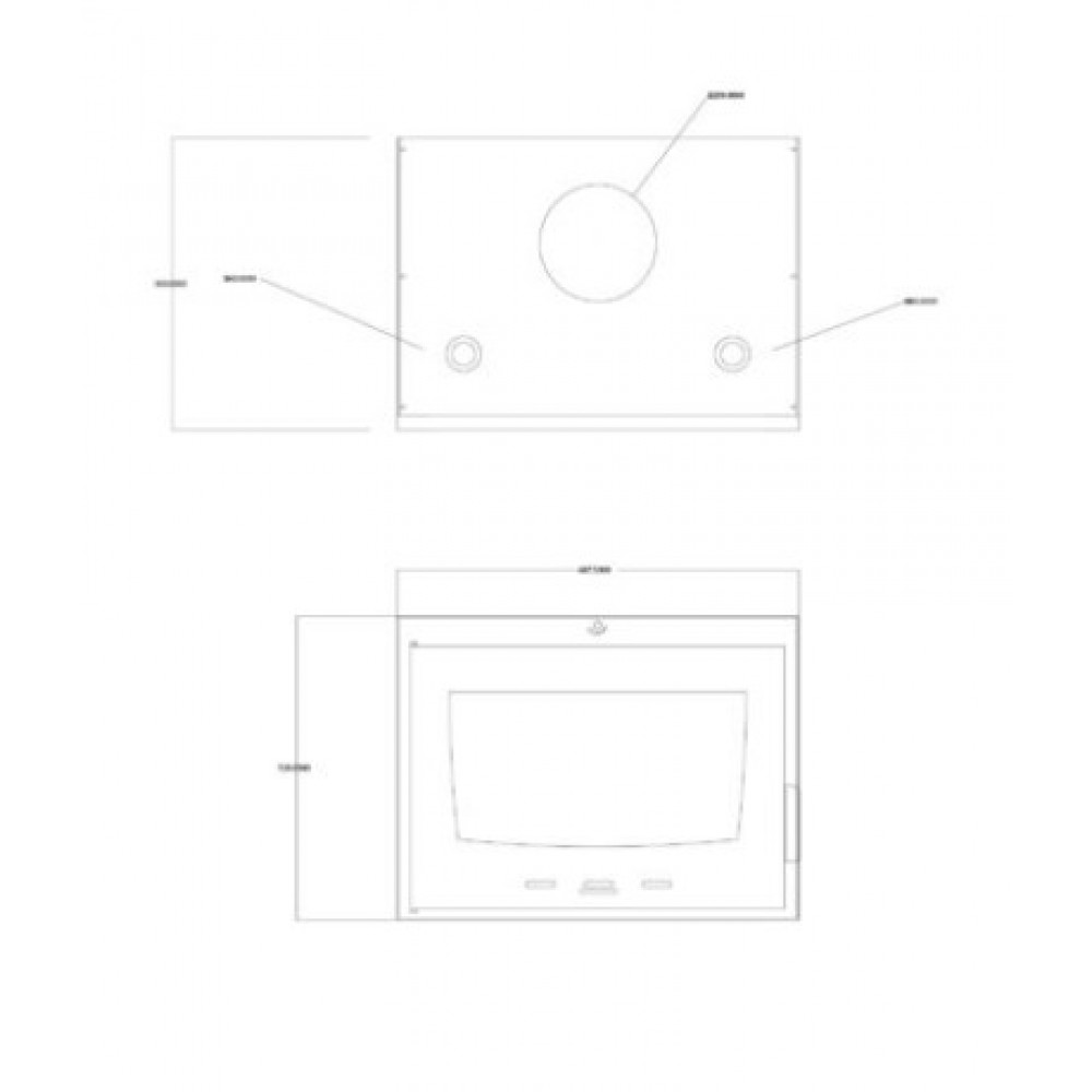 Lareira para aquecimento central Balkan Energy ATS INSERT HYDRO 700, 14.5kW | Lareiras para aquecimento central | Lareiras |