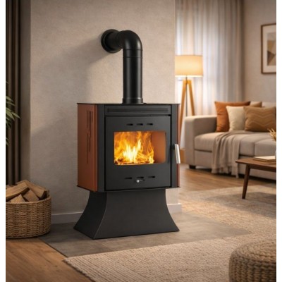 Salamandra a lenha Velmora Fire ATS 100 AERO, 15.39kW - Velmora Fire