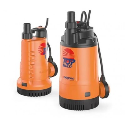 Bomba submersível com flutuador exterior Pedrollo TOP MULTI 2, multicelular, potência 0,55 kW, caudal 80 l/min, altura manométrica 42 m, adequada para jardins, poços e outras aplicações - Bombas submersível