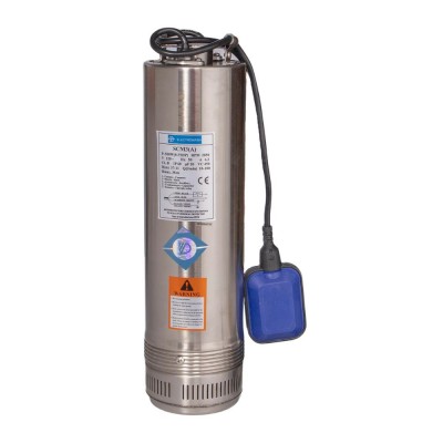 Bomba submersível com flutuador externo Electromash SCM 3 impulsor de PVC, potência 0,55 kW, altura manométrica 30 m, vazão 9000 l/h, adequada para poços e outras aplicações - Bombas submersível