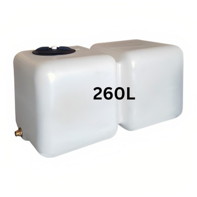 Depósito para água potável HydroMoby AQUA S12, horizontal 260 L (branco) - Depósitos para água potável