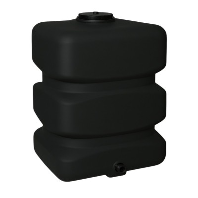 Depósito para água potável MAVIL, vertical retangular 500 L (preto) - Depósitos para água potável