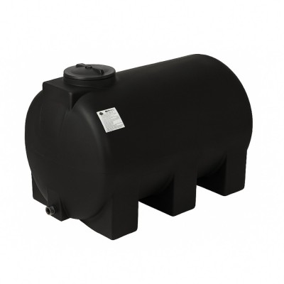 Depósito para água potável MAVIL, cilíndrico horizontal 500 L (preto) - Depósitos para água potável