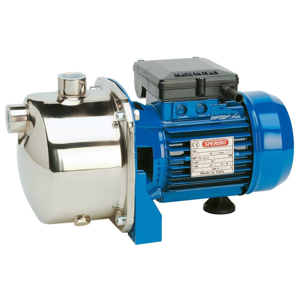 Bomba centrífuga auto-ferrante Speroni SM 98-5, multicelular – potência 1 kW, altura manométrica 58 m, caudal 90 l/min | Bombas centrífuga | Bombas de água |