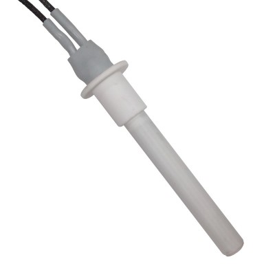 Resistência cerâmica para salamandra a pellets Cadel, MCZ e outras, comprimento total 107 mm, 300W - Resistências para salamandrs a pellets