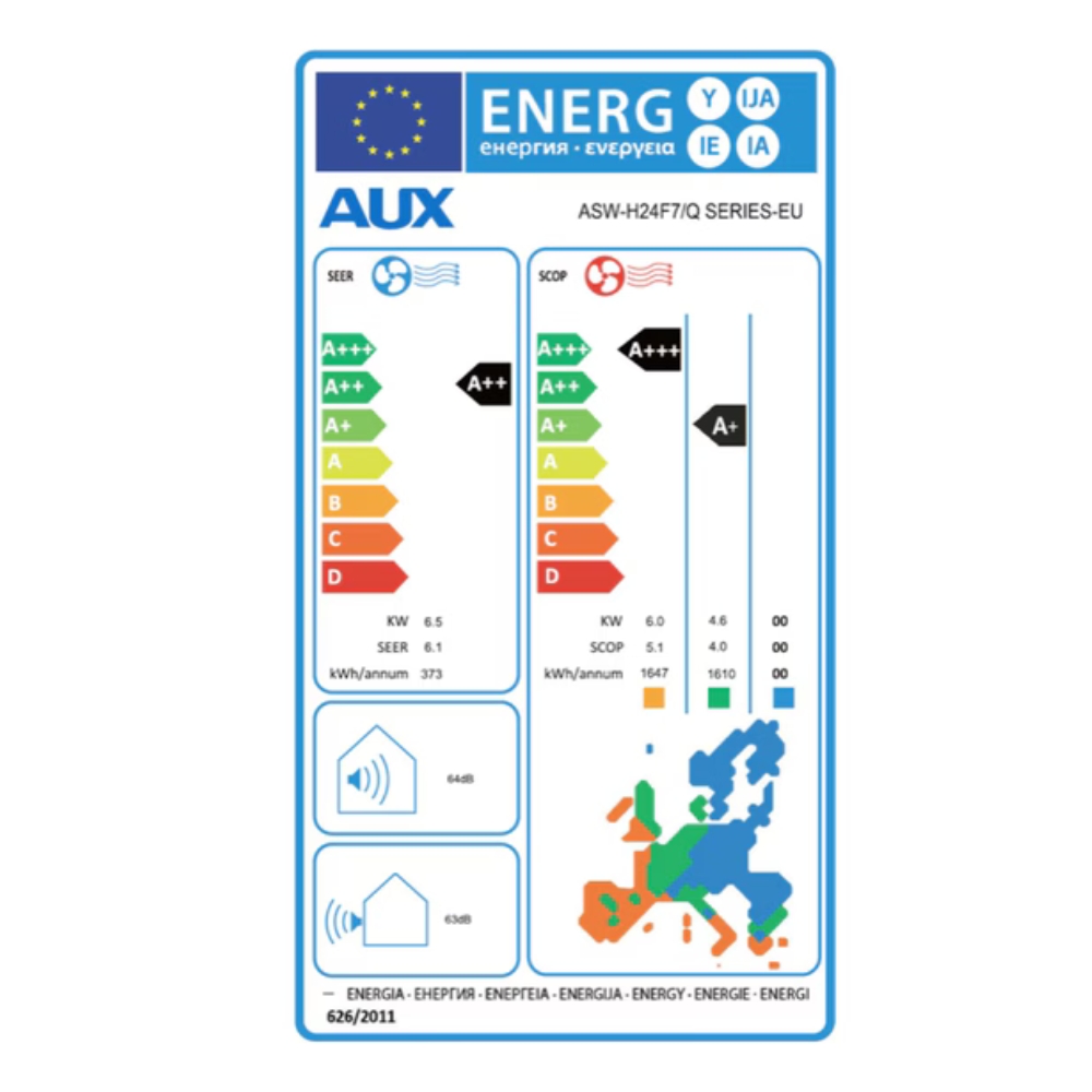 Ar condicionado inverter com WiFi AUX Q Plus Series, 24000 BTU | Condicionadores de ar de parede | Ar condicionado |