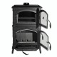 Salamandra ferro fundido a lenha com forno italiana  La Nordica Isotta Forno, 9.7kW | Salamandras a lenha com forno | Salamandras a lenha |