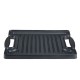 Chapa de grelhar em ferro fundido reversível, 36x25 cm |  |  |