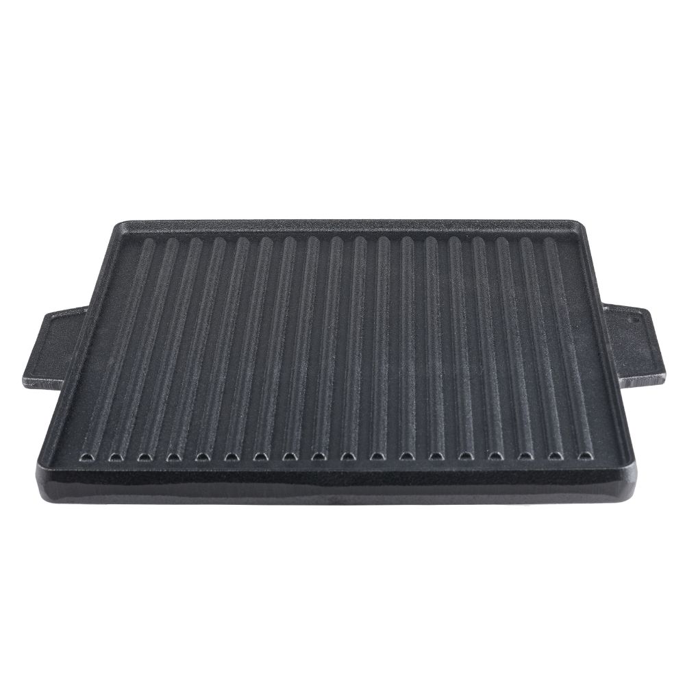 Chapa de grelhar em ferro fundido reversível, 38x38 cm |  |  |