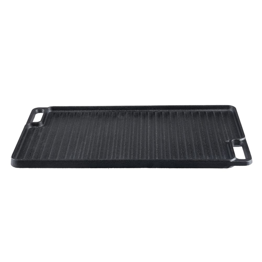 Chapa de grelhar em ferro fundido reversível, 46x26 cm |  |  |