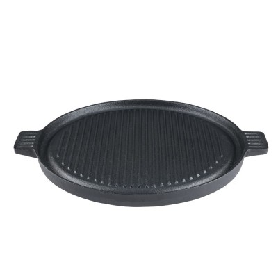 Chapa de grelhar em ferro fundido reversível, Ф35 - Placa de ferro fundido