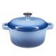 Panela de ferro fundido esmaltada, azul, Ф24 |  |  |
