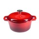Panela de ferro fundido esmaltada, vermelha, Ф24 |  |  |