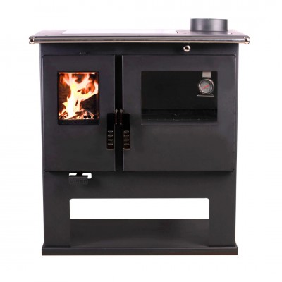 Fogão à lenha Verso CS Ceramic com placa vitrocerâmica, Direita, 7.7kW - Verso