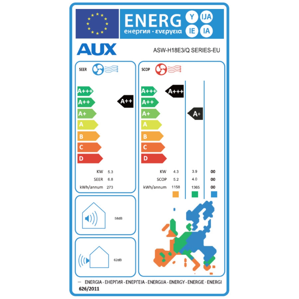 Ar condicionado inverter com WiFi AUX Q-PLUS, 18000 BTU | Condicionadores de ar de parede | Ar condicionado |