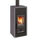 Salamandra ferro fundido a lenha italiano La Nordica Asia, 7kW | Salamandras ferro fundido a lenha  | Salamandras a lenha |