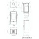 Salamandra a lenha Verso Ina, 7.5kW | Salamandras a lenha com ventilação | Salamandras a lenha |