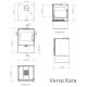 Salamandra a lenha Verso Kara, 7.5kW | Salamandras a lenha |  |