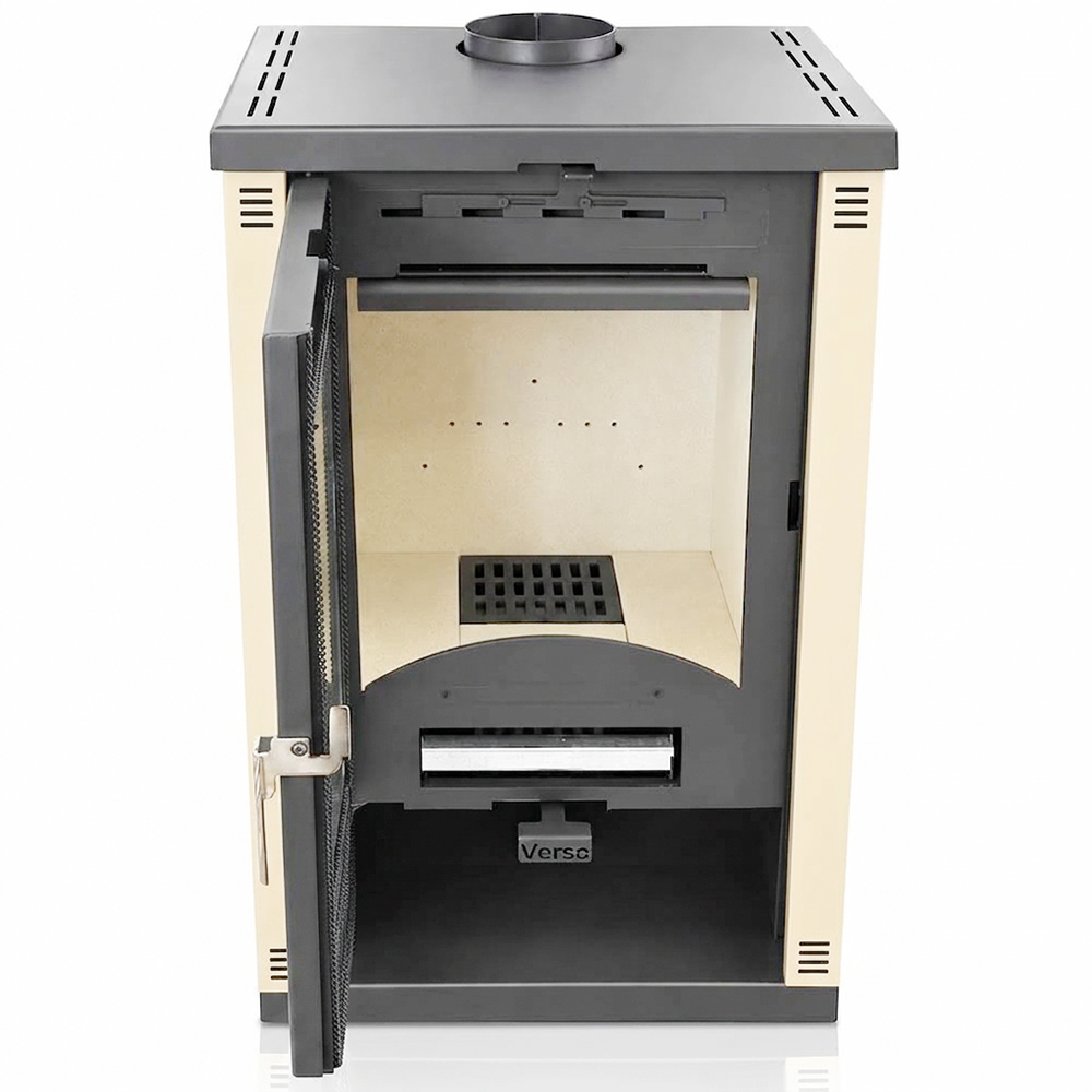 Salamandra a lenha Verso Theia, Ivory, 9kW | Salamandras a lenha com ventilação | Salamandras a lenha |