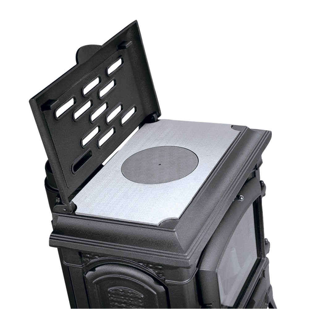 Salamandras ferro fundido a lenha italiana La Nordica Isotta CC Lean com placa de cozinha, 9.3kW | Fogões a lenha |  |