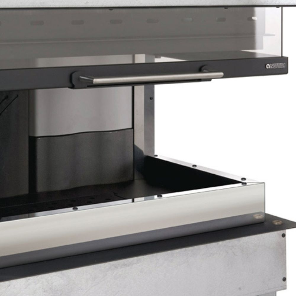 Lareira de ferro fundido italiana La Nordica Monoblocco 800 Angolo certa, 10.0kW | Lareiras ferro fundido | Lareiras |