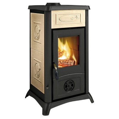 Salamandra a lenha italiana La Nordica Gemma, bege, 6.5kW - Produtos para comparar