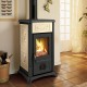 Salamandra a lenha italiana La Nordica Gemma, bege, 6.5kW | Salamandras a lenha |  |
