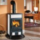 Salamandra a lenha italiana La Nordica Rossella R1, branca, 9kW | Salamandras a lenha |  |