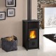 Salamandra a lenha italiana La Nordica Tea, preta, 7kW | Salamandras a lenha |  |