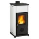 Salamandra a lenha italiana La Nordica Tea, branca, 7kW | Salamandras a lenha |  |